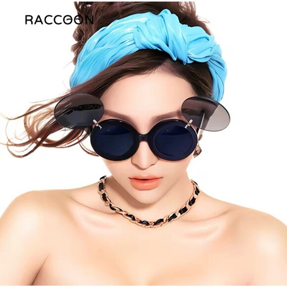 Vintage Lady Flip Sunglasses Women Fashion Chic Sun Glasses Men Retro Classic Ro - Picture 12 of 12